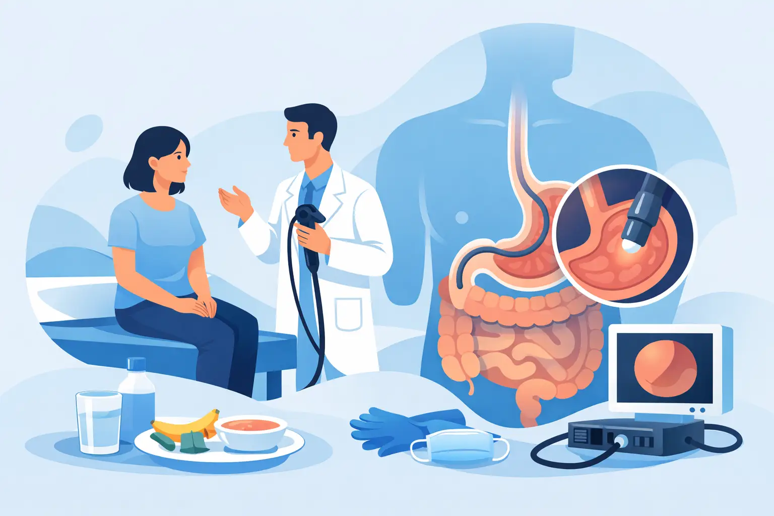 Cómo prepararse para una endoscopia digestiva