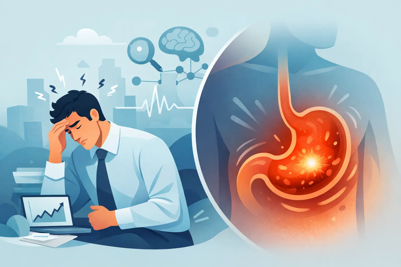 ¿Puede el estrés causar gastritis? Qué dice la evidencia